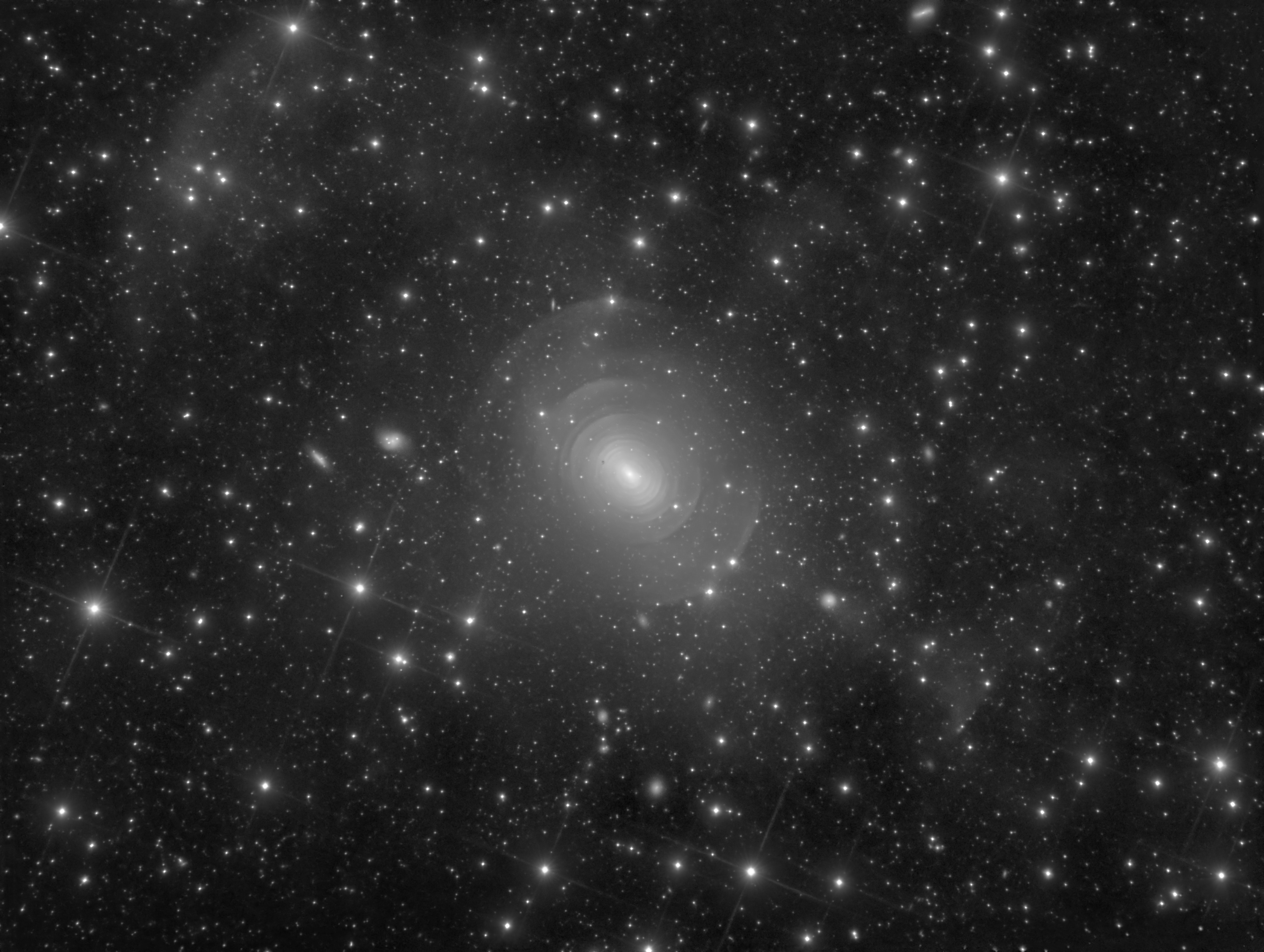 "Shells of Elliptical Galaxy NGC 3923 in Hydra by Rolf Wahl Olsen (2019) 